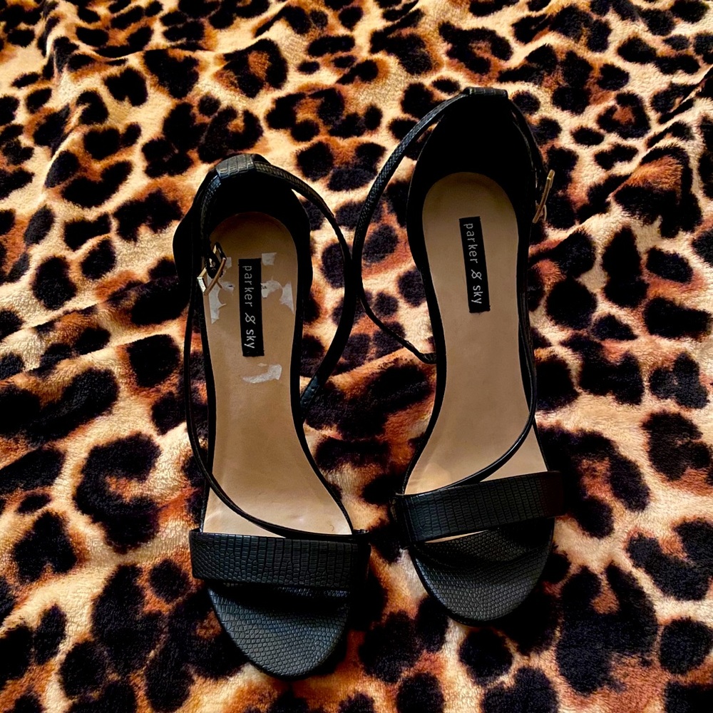 Black Strappy Heels